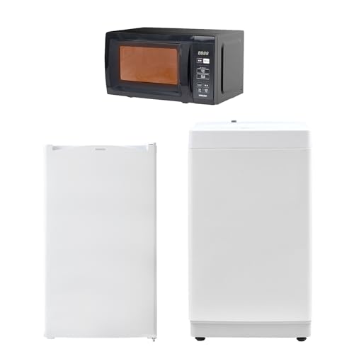 【新生活3点セット】 [山善] 冷蔵庫 92L ホワイト & 洗濯機 6kg ホワイト &電子レンジ 17L ブラック 家電セット 新生活セット 新生活 新生活家電セット 一人暮らし コンパクト